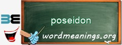 WordMeaning blackboard for poseidon